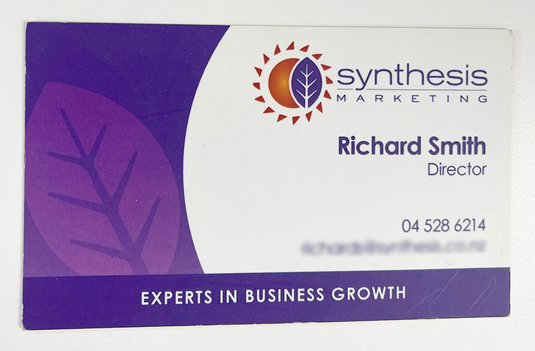 business card redesign