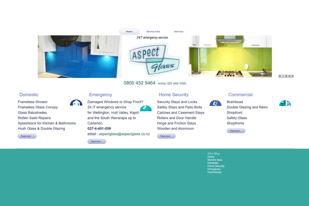 old website design